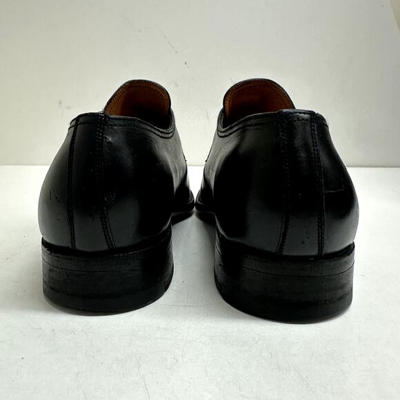 VERY GOOD J. M. Weston Simple Buckle Derby Single Monk Black Calf UK 6 / US 7